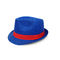 Unisex- van de de Kleurendouane van Fedora Panama Trilby Hat Adjustable Blauw Embleem 56cm