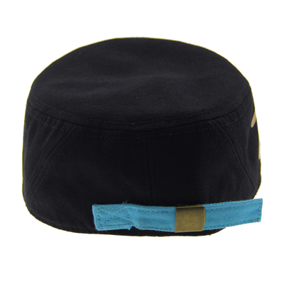 Prachtige katoenen geweven militaire honkbalpet Custom Printing katoenen cadet cap