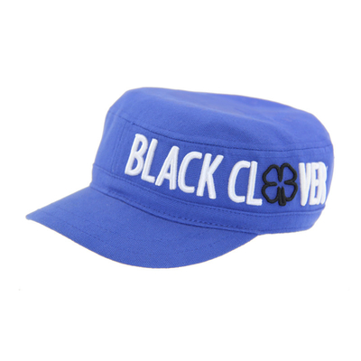 SGS Blauw Canvas Military Cap Borduurwerk Casual Borduurwerk Military Caps OEM Printing