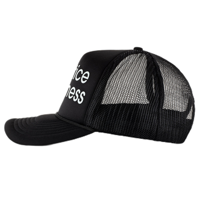 Voorgeboogde visor gerecycled Trucker Hoed 5 Panel Trucker Cap High Profile