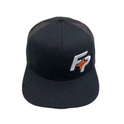 6 Panel Flat Peak Verstelbare Mesh Trucker Hoed Met Snapback sluiting