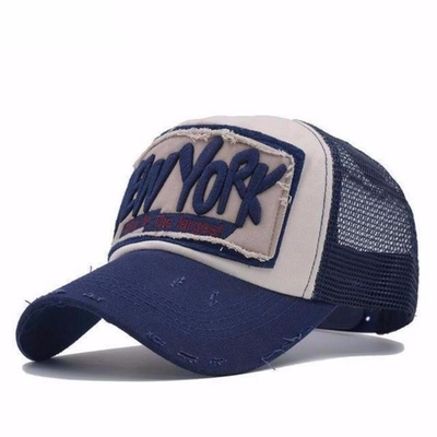 Vintage verstelbare 5-paneel trucker hoed mannen vrouwen zomer gewassen trucker hoed