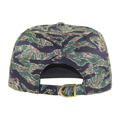 Op maat gedrukte camouflage snapback hoed 6 panel platte rand snapback hoed
