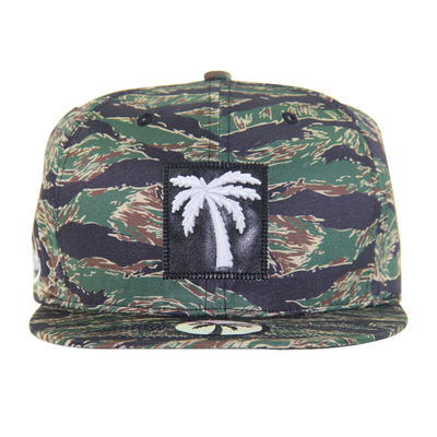 Op maat gedrukte camouflage snapback hoed 6 panel platte rand snapback hoed