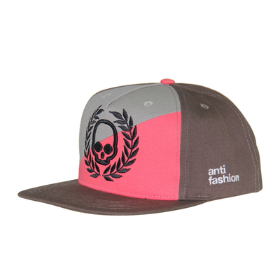 2 Tone Front Panels Cotton Snapback Cap Custom geborduurd 5 Panel Hoeden Stijlvol