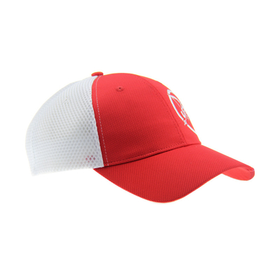 100% Polyester Mesh Fitted Baseball Caps Adembenemend 6 Panel Custom Embroidery