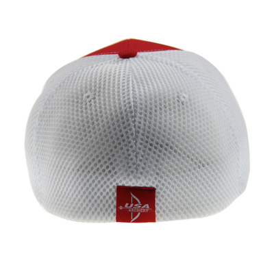 100% Polyester Mesh Fitted Baseball Caps Adembenemend 6 Panel Custom Embroidery