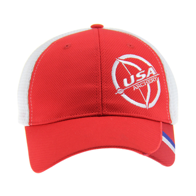 100% Polyester Mesh Fitted Baseball Caps Adembenemend 6 Panel Custom Embroidery