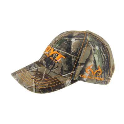 6 Panel camouflage borduurwerk Baseball caps, Unisex laag profiel verstelbare jachthoeden