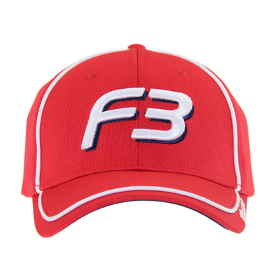 Rood Polymesh geborduurd logo Baseball Cap Unisex Low Profile Verstelbare Casual Hoeden