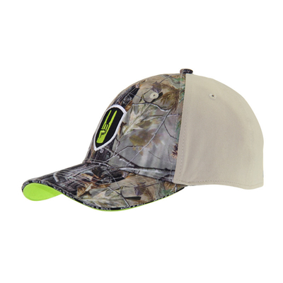 Stijlvolle 6 panelen camouflage honkbalpetten borduurwerk gemonteerde camouflage jachthoeden