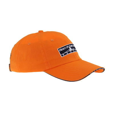 Classic 6 Panel Cotton Embroidery Baseball Caps, Low Profile Sandwich Verstelbare Mensen en Vrouwen Caps