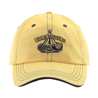 Basic 6 Panel Cotton Embroidery Baseball Caps, Low Profile Sandwich Verstelbare Mensen en Vrouwen Caps