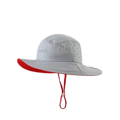 Breathable Wide Brimm Outdoor Fisherman Bucket Hats Reflectief drukwerk