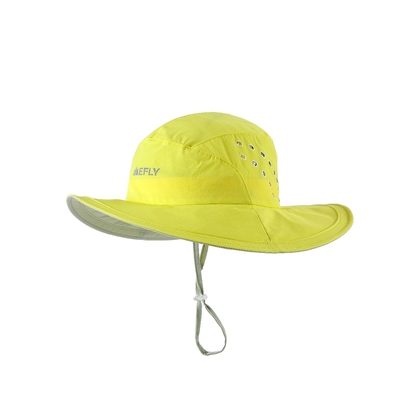 Breathable Wide Brimm Outdoor Fisherman Bucket Hats Reflectief drukwerk