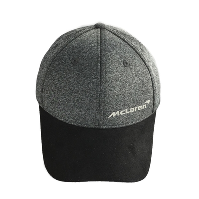 Reflecterend drukwerk Racing Baseball Caps Multi Panels Wool Blend Material