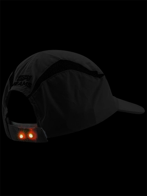 100% polyester microvezel led verlicht ballenkappen voor nachtelijk hardlopen