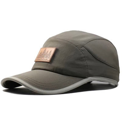 5 Panelen Mannen Grijzige Snelle Droge Polyester Baseball Caps Running Baseball Hoed