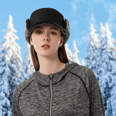 Mannen of vrouwen Winterpetten Warme oorflapjes Hoed Volledig gelijnd Fake Pel Baseball Cap Trapper Jagen hoeden