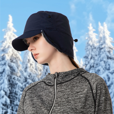 Mannen of vrouwen Winterpetten Warme oorflapjes Hoed Volledig gelijnd Fake Pel Baseball Cap Trapper Jagen hoeden