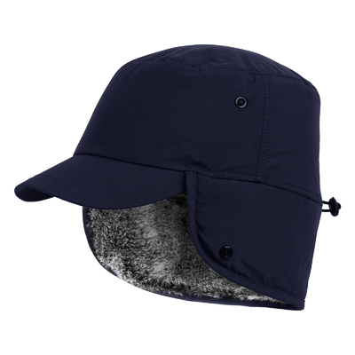 Mannen of vrouwen Winterpetten Warme oorflapjes Hoed Volledig gelijnd Fake Pel Baseball Cap Trapper Jagen hoeden