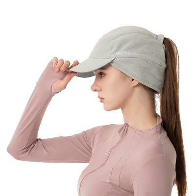 Hoed met wondepuntstaart voor vrouwen Reflectieve winterhoed met oorwarmer