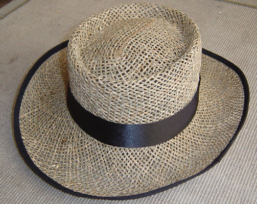 Brede van de de Beschermingskoelie van Rand Duidelijke Lege Straw Sun Hats UVtarwe 58cm