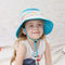 De Emmerhoed van de de zomer UVbescherming om rand100% Polyester 46cm voor babys